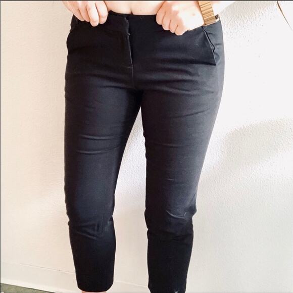3 NORDSTROM Amanda + Chelsea Black Capri Cropped Work Casual Pants Trousers 8 - Picture 6 of 8
